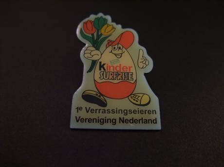 Kinder Surprise 1e Verrassingseieren Vereniging Nederland ( tulpen in de hand)